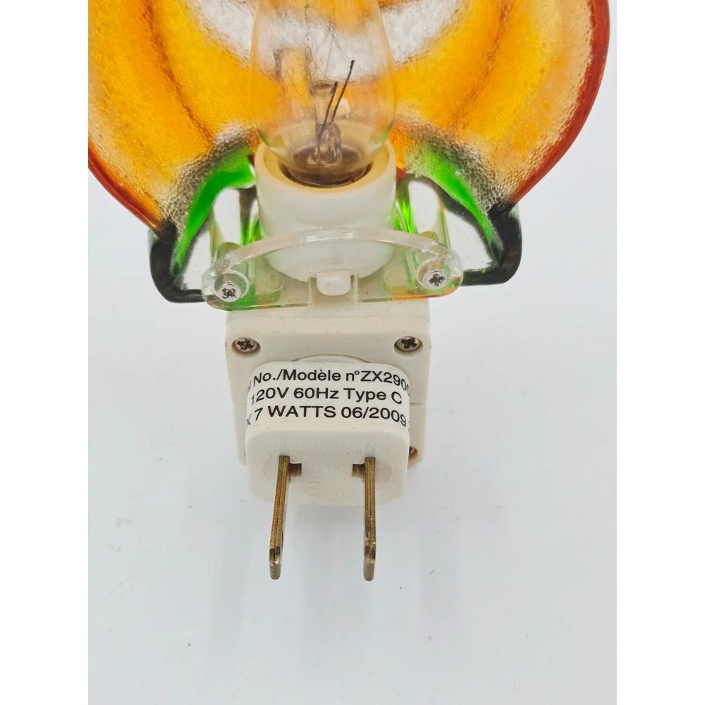 Halloween Pumpkin Jack O Lantern Night Light with Top Hat Bow Tie 5